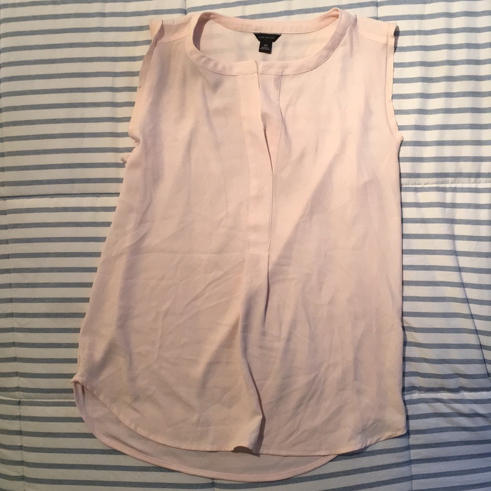 pink ann taylor blouse